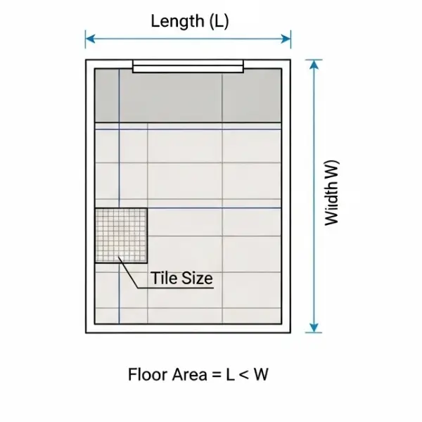 Illustration of flooring cost formulas