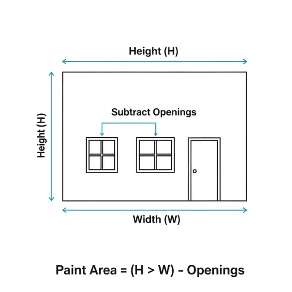 Illustration of painting cost formulas