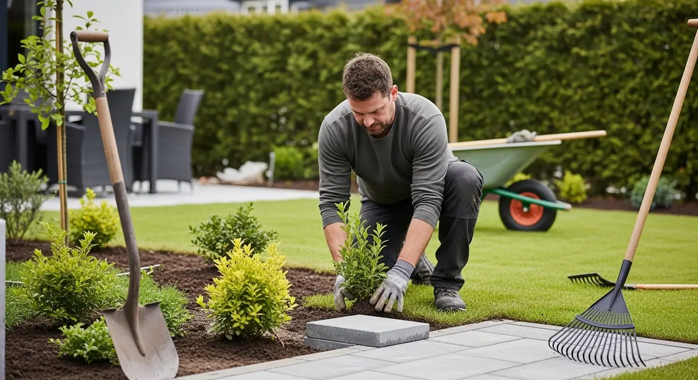 Beautifully renovated backyard with patio and garden