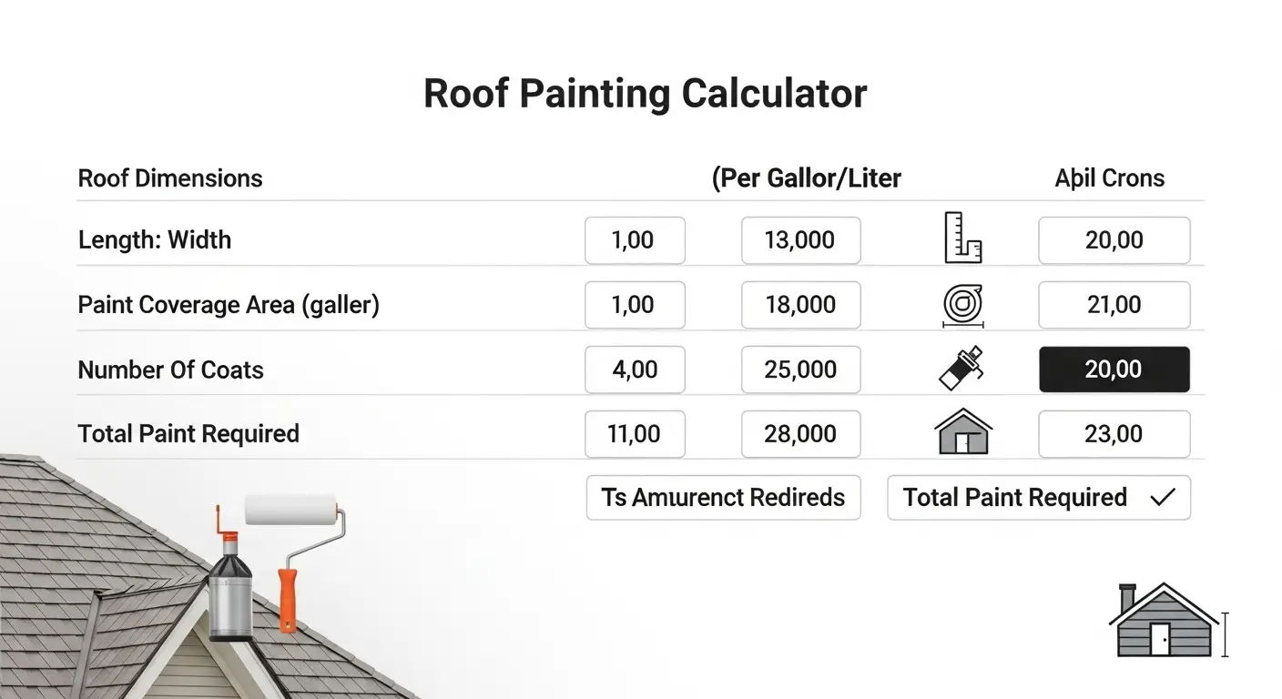 Roof surface area calculation formula