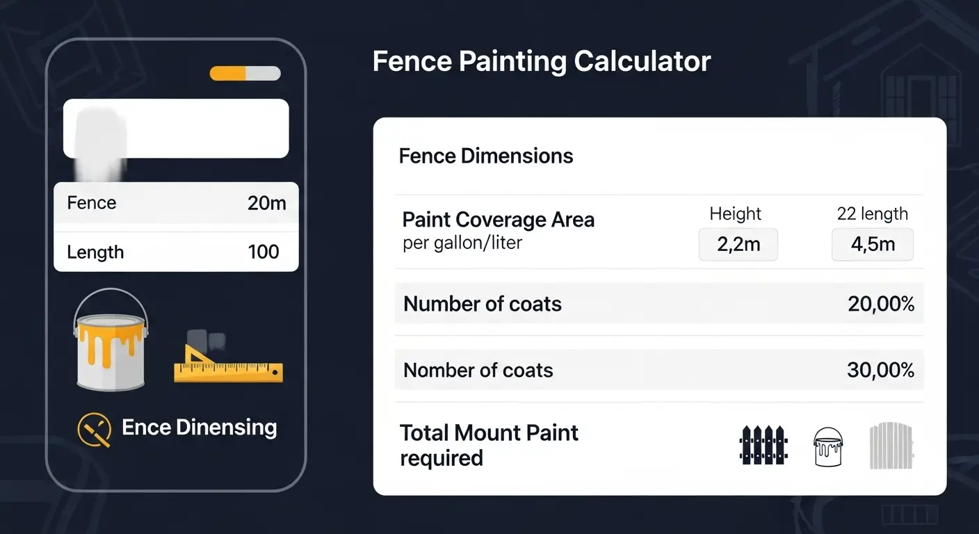 Fence painting formula diagram