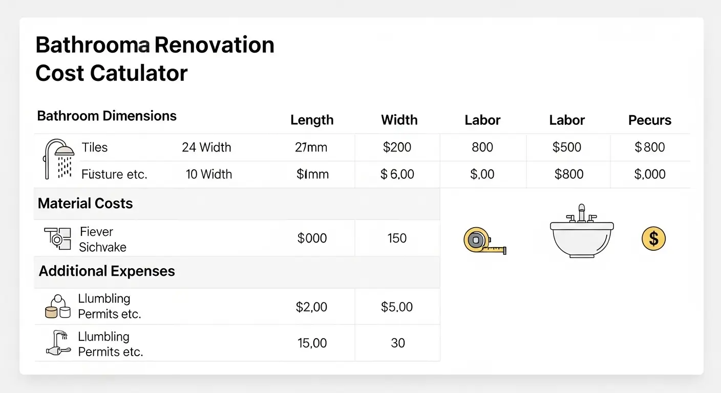 Bathroom renovation cost formula breakdown