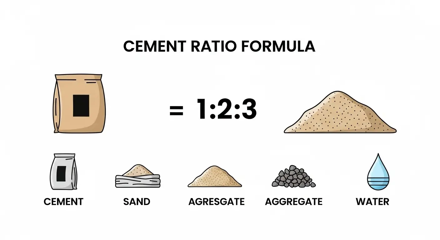 Cement ratio calculation formula