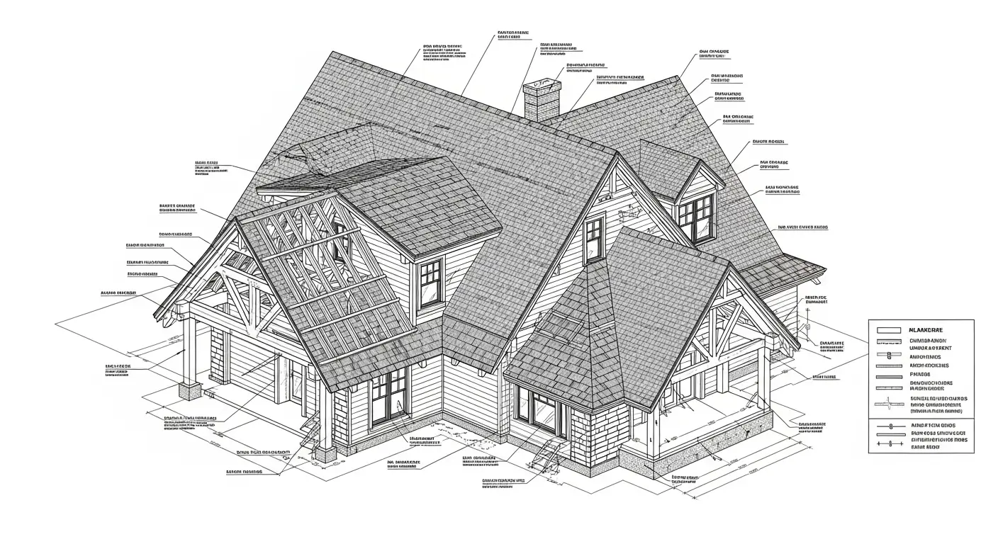 Complex Roof with Valleys Diagram