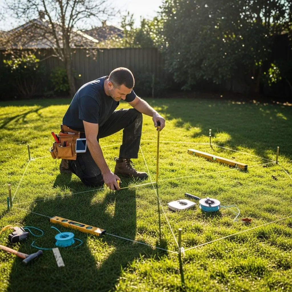 Wooden hexagon gazebo framing