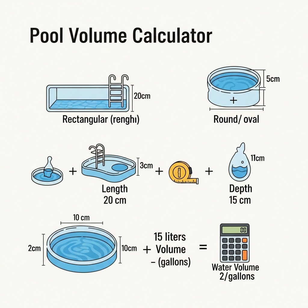 Pool Volume Formula Illustration